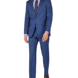 Tommy Hilfiger Blue Suit Vibrant Professional Style